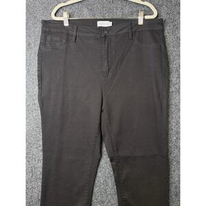 Ms Cello Black Jeans Womens Size 18 Skinny Raw Fringe Hem Stretch Denim